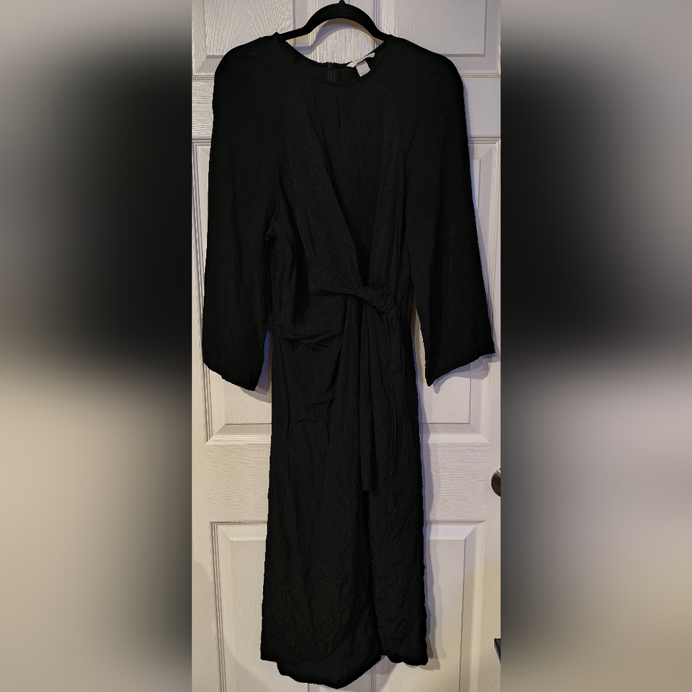 H&M Sz 12 Zippered Back Black Women's Dress